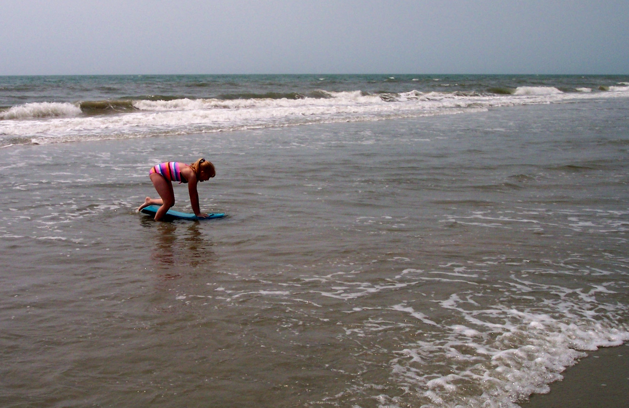 Taylor in the surf