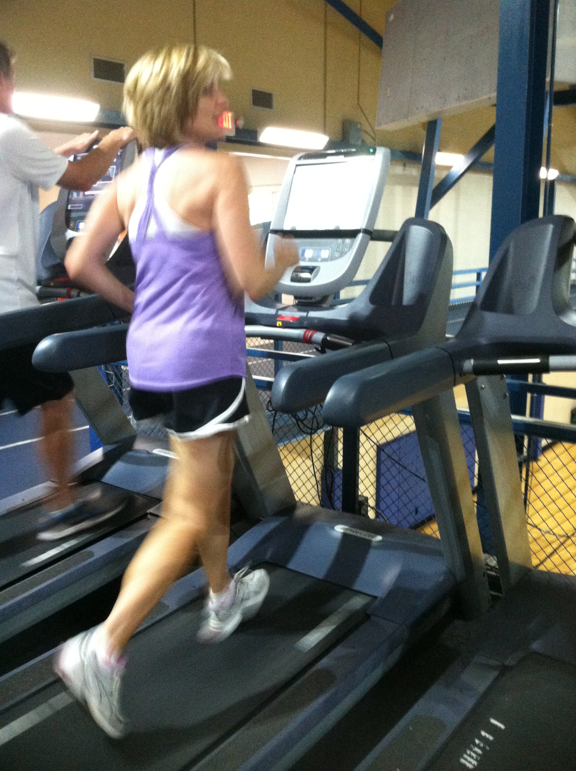 Mom on treadmill