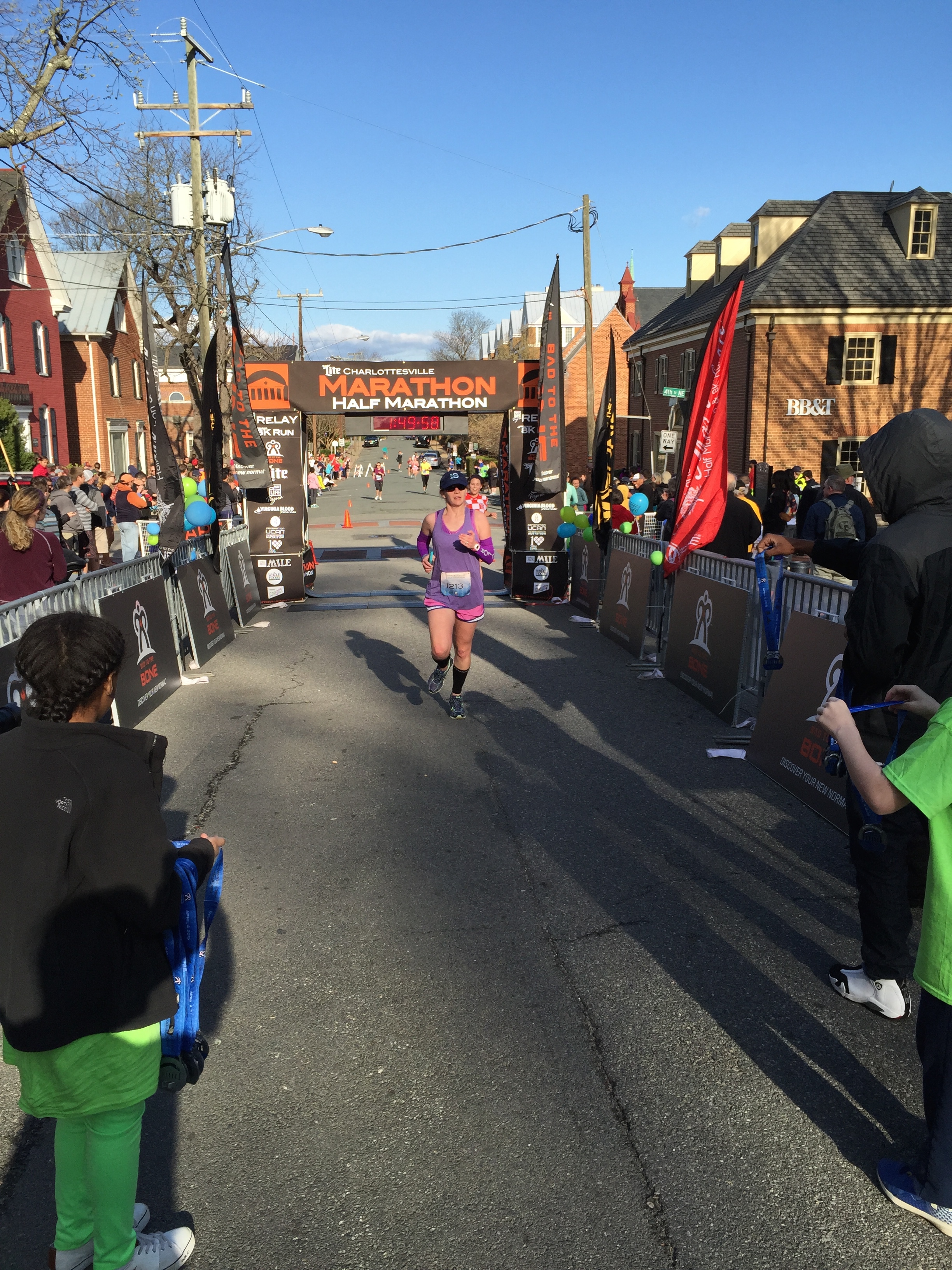 Charlottesville finish line